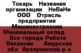 Токарь › Название организации ­ НеВаНи, ООО › Отрасль предприятия ­ Машиностроение › Минимальный оклад ­ 1 - Все города Работа » Вакансии   . Амурская обл.,Архаринский р-н